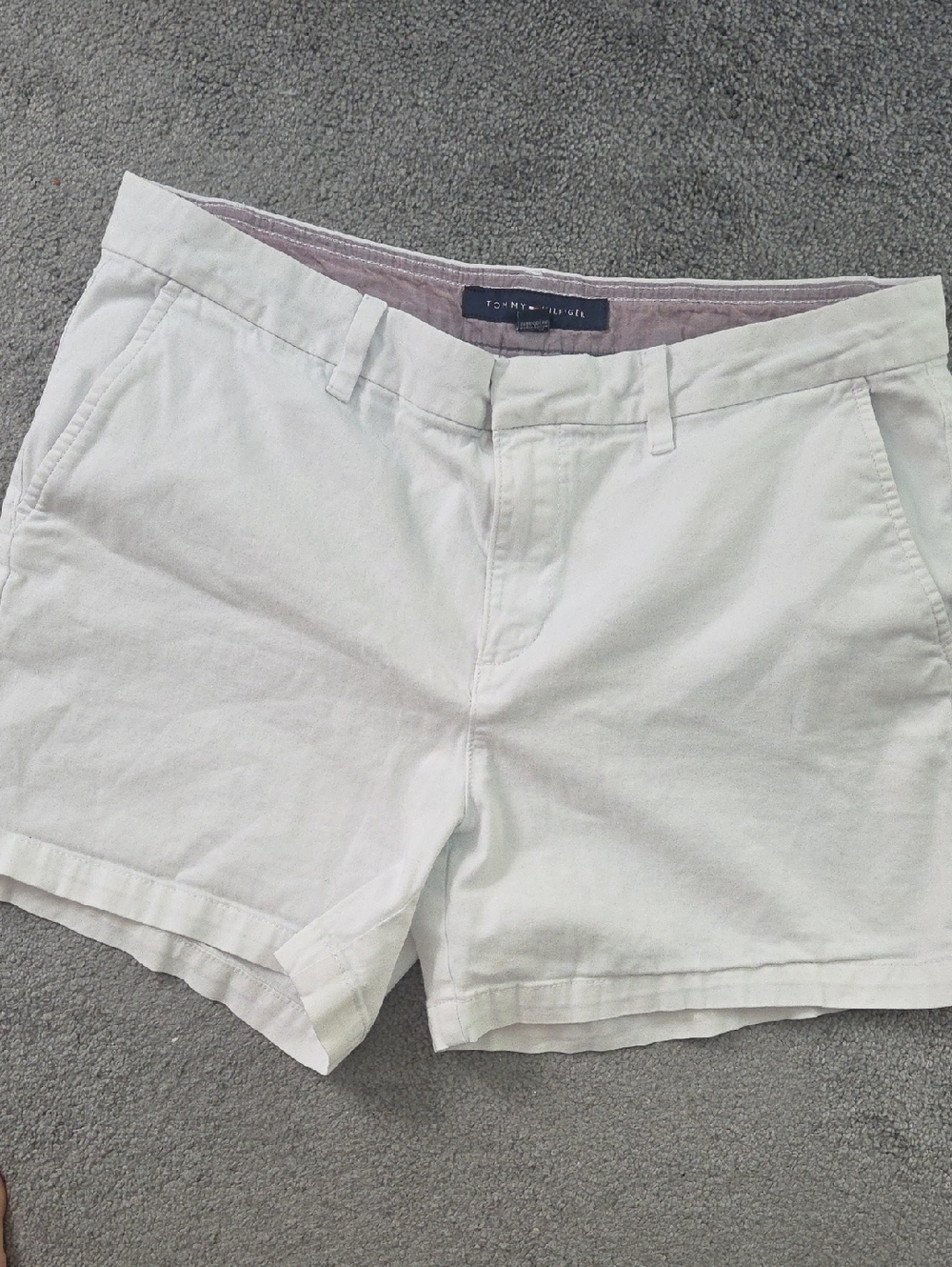 Tommy Hilfiger White Cotton Blend Women’s Shorts